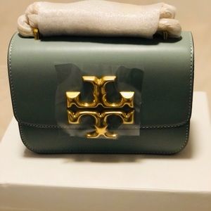 Tory Burch Eleanor Small Shoulder Bag Blue Celadon NWT Authenticated